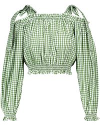 Mujer Ropa de Camisetas y tops de Tops de manga corta Shorts Bella de algodón estampado de Alexandra Miro de color Rosa 