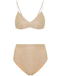 Oséree Lumiére High-rise Bikini - Metallic