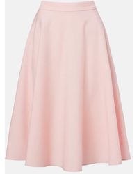 Dolce & Gabbana - Wool-Blend Midi Skirt - Lyst