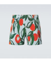 Homme Plissé Issey Miyake - Pleated Printed Shorts - Lyst