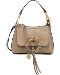 See By Chloé See By Chloe Schultertasche Joan Mini aus Leder - Natur