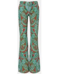 Etro - Paisley High-Rise Wide-Leg Jeans - Lyst