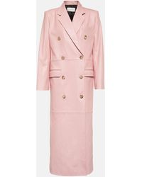 Magda Butrym - Double-breasted Leather Coat - Lyst