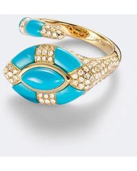 SHAY - Riviera 18Kt Pinky Ring With And Diamonds - Lyst