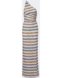 Missoni - One-Shoulder Lame Gown - Lyst