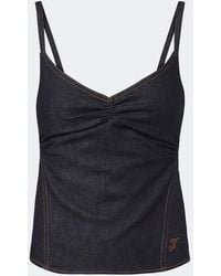 Jacquemus - Pina De-Nimes Gathered Denim Top - Lyst