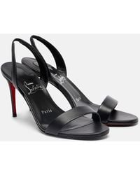 Christian Louboutin - O Marilyn 85 Leather Sandals - Lyst