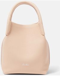 Loro Piana - Bale Small Leather Tote Bag - Lyst