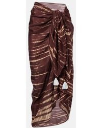 Anna Kosturova - Pareo Tie & Dye En Soie - Lyst