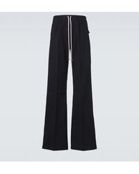 Rick Owens - Dietrich Cotton And Wool Wide-Leg Pants - Lyst