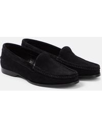 The Row - Ruth Suede Loafers - Lyst