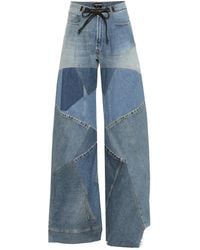 Tom Ford - Patchwork High-Rise Wide-Leg Jeans - Lyst