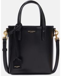 Saint Laurent - Mini Shopper Aus Leder - Lyst