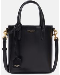 Saint Laurent - Toy Shopping Mini Leather Tote Bag - Lyst