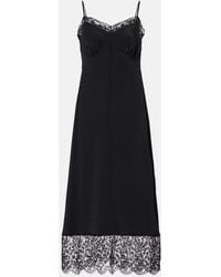 Simone Rocha - Lace-Trimmed Satin Slip Dress - Lyst