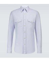 Tom Ford - Camisa de algodon de manga larga - Lyst