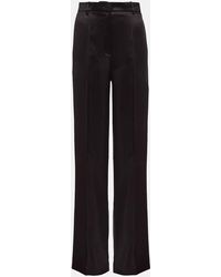 Magda Butrym - Mid-rise Silk And Wool Pants - Lyst