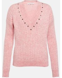 Alessandra Rich - Pullover Aus Einem Wollgemisch - Lyst