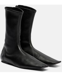 KHAITE - Marlene Leather Boots - Lyst