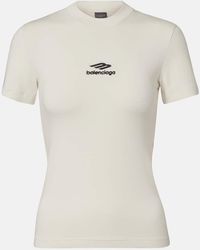 Balenciaga - Camiseta 3B Sports Icon De Jersey En Mezcla De Algodon - Lyst
