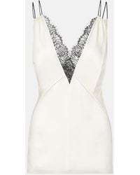 Victoria Beckham - Lace-Trimmed Camisole - Lyst
