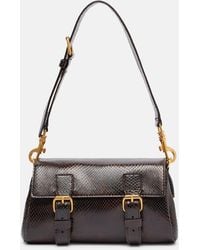Dries Van Noten - Croc-Effect Leather Shoulder Bag - Lyst