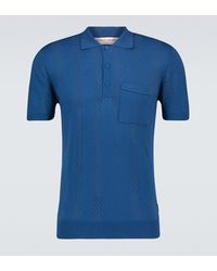 Orlebar Brown Baumwolle Poloshirt Gaston aus Baumwolle in Blau für Herren Herren Bekleidung T-Shirts Poloshirts 