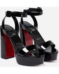 Christian Louboutin - Movida Sabina Patent Leather Platform Sandals - Lyst