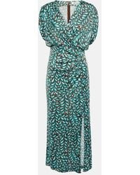 Diane von Furstenberg - Williams Printed Jersey Midi Dress - Lyst