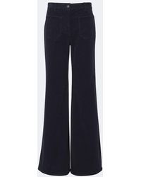 Nili Lotan - Florence Cotton-Blend Corduroy Wide-Leg Pants - Lyst