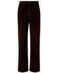 Miu Miu - Cotton Corduroy Wide-Leg Pants - Lyst