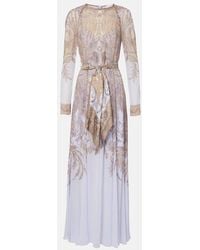 Zimmermann - Abito Lungo Hypnotic Con Stampa - Lyst