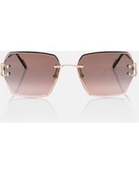 Cartier - Signature C De Cartier Square Sunglasses - Lyst