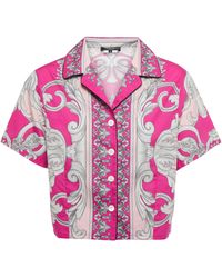 Versace Pyjama-Oberteil Silver Baroque - Pink