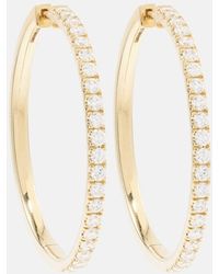 Robinson Pelham - Giant Orbs 14kt Gold Hoop Earrings With Diamonds - Lyst