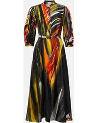 Gabriela Hearst - Dexter Printed Silk Maxi Dress - Lyst