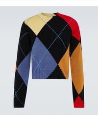 Loewe - Argyle Sweater In Cashmere - Lyst