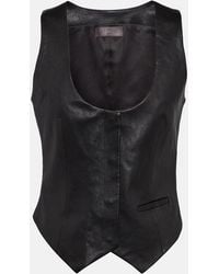 Stouls - Adrian Leather Vest - Lyst