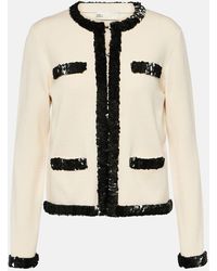 Tory Burch - Cardigan con paillettes Kendra - Lyst