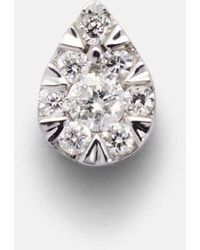 PERSÉE - Pendiente Individual Piercing De Oro De 18 Ct Con Diamantes - Lyst