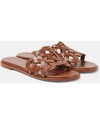 Gianvito Rossi - Amalfi Leather Slides - Lyst