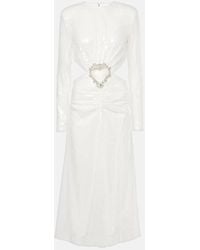 ROTATE BIRGER CHRISTENSEN - Bridal Sequined Cutout Midi Dress - Lyst