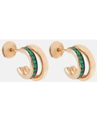 Pomellato - Together 18kt Rose Gold Earrings With Emeralds - Lyst