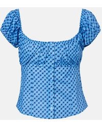 Montce - Millie Plaid Cotton Top - Lyst