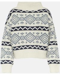 Polo Ralph Lauren - Polo Wool Blend Geometric Motif Jumper - Lyst