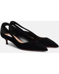 Aquazzura - Sheeva 30 Suede Pumps - Lyst