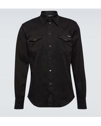 Dolce & Gabbana - Beschichtetes Jeanshemd - Lyst