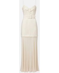 Rebecca Vallance - Bailey Belted Pleated Maxi Dress - Lyst