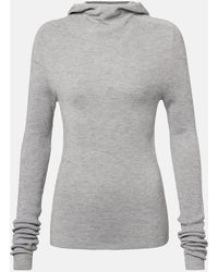 Frankie Shop - Danae Hooded Ribbed-Knit Top - Lyst