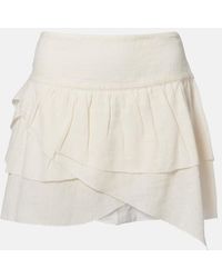 Isabel Marant - Dejha Cotton And Linen-Blend Miniskirt - Lyst